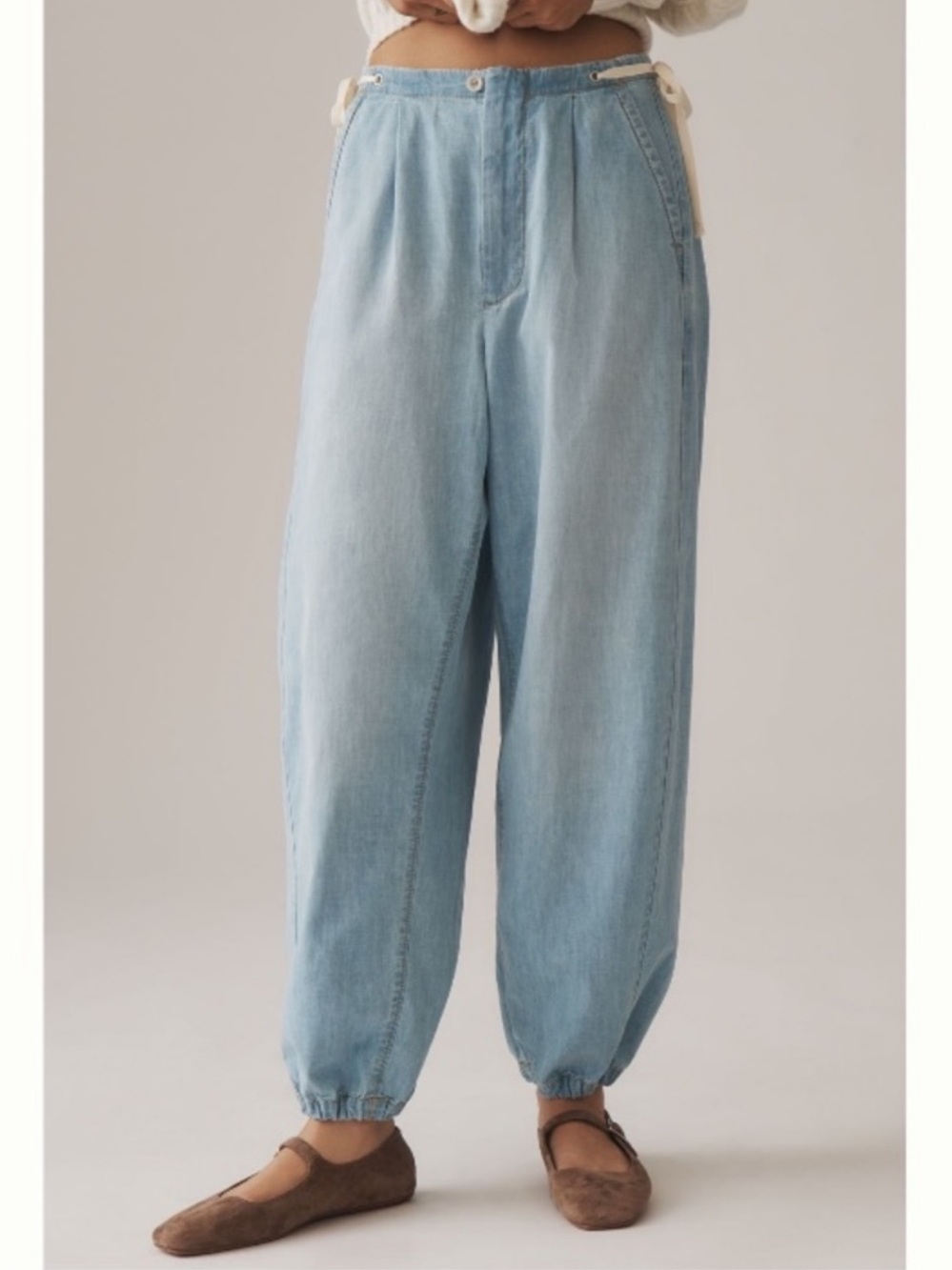 Anthropologie Pilcro High-Rise Denim Joggers | 27 NWT
